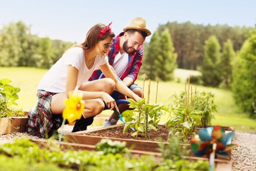 Soft landscaping in Bulls Cross with greenery, shrubs, and lawn care