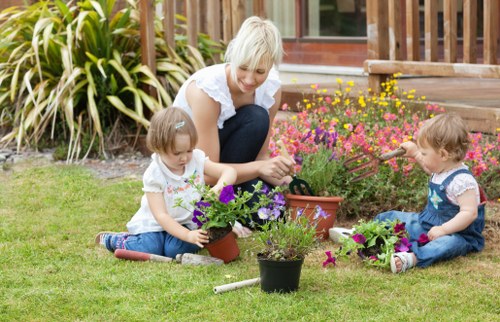 Garden hedge cutting service in Bulls Cross shaping a formal hedge