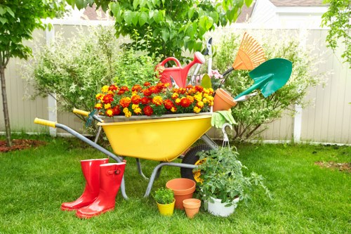 Professional garden clearance in Bulls Cross clearing weeds and debris