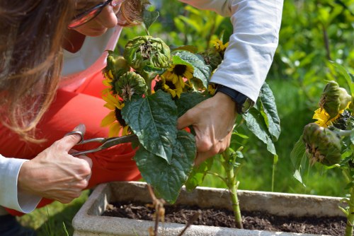 Gardeners Bulls Cross team promoting sustainable recycling practices